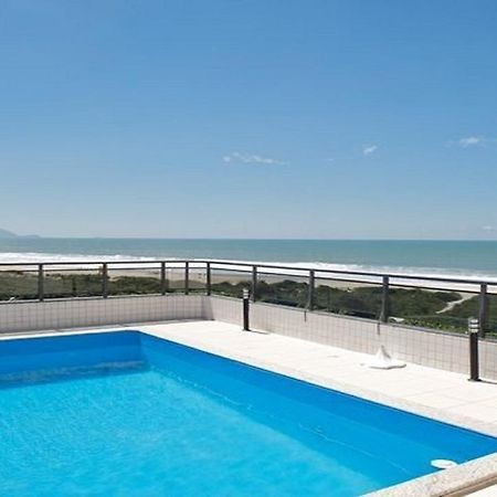 Ferienwohnung Linda Cobertura Frente Mar Com Piscina Privativa E Pe Na Areia! Florianópolis Exterior foto