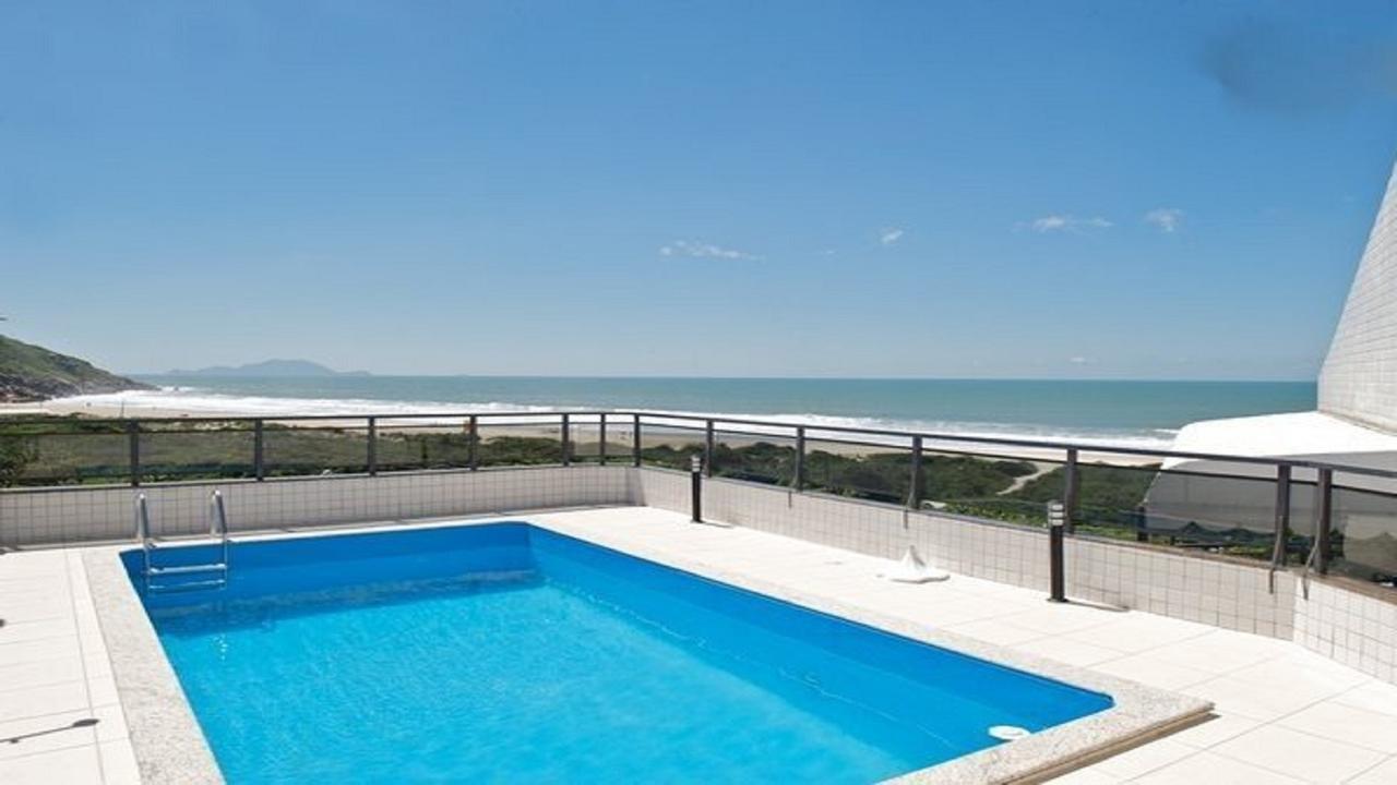 Ferienwohnung Linda Cobertura Frente Mar Com Piscina Privativa E Pe Na Areia! Florianópolis Exterior foto