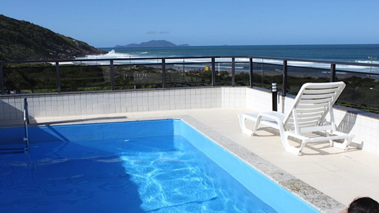 Ferienwohnung Linda Cobertura Frente Mar Com Piscina Privativa E Pe Na Areia! Florianópolis Exterior foto